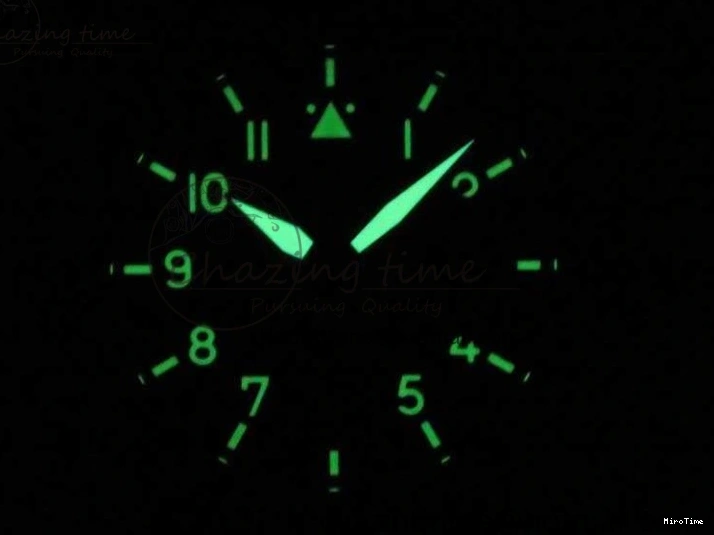 MIROTIME 0228 Big Pilot IW501004 Titanium ZF 1:1 Best Edition Black Dial On Brown Leather Strap A ZeroBulk 7212